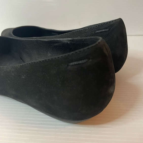 Eileen Fisher Jil Tumbled Nubuck Flat Black Size 7.5 - Picture 3 of 6